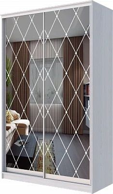 Шкаф-купе ХИТ 24-4-14-66 РОМБ БОЛЬШОЙ в Агрызе - agryz.mebel24.online | фото