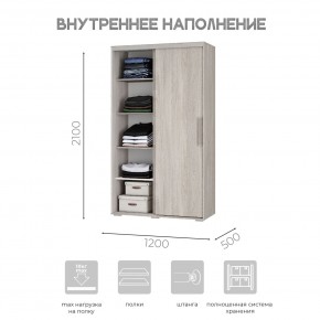 Шкаф-купе ШКК-11 (ясень белый) в Агрызе - agryz.mebel24.online | фото 5