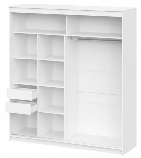 Шкаф-купе ШКП 3 Серия 2 (2000) Белый текстурный в Агрызе - agryz.mebel24.online | фото 2
