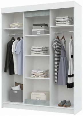 Шкаф-купе VICTOR (Белый-Бетон) в Агрызе - agryz.mebel24.online | фото 2