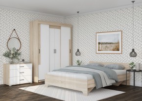 Шкаф-купе VICTOR (Сонома-Белый) в Агрызе - agryz.mebel24.online | фото 3