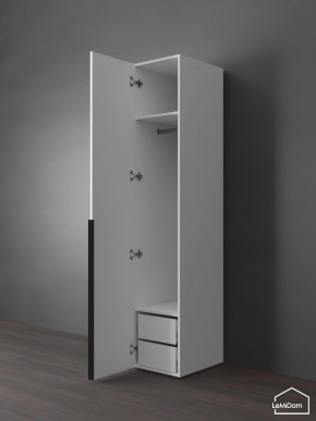Шкаф Linnea MHR-1-3 2050х400х510 (Белый-М 11.1.2) в Агрызе - agryz.mebel24.online | фото 5