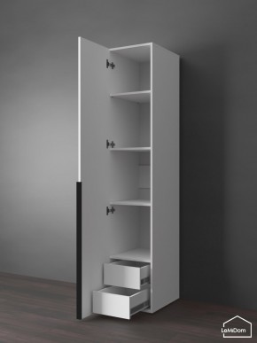 Шкаф Linnea MHR-1-3 2050х400х510 (Белый-М 11.1.2) в Агрызе - agryz.mebel24.online | фото 6