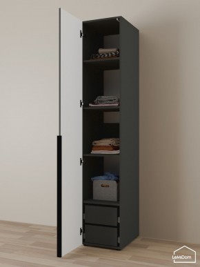 Шкаф Linnea MHR-1-4 2050х400х510 (Графит-М 11.1.25) в Агрызе - agryz.mebel24.online | фото 5