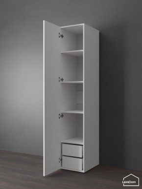 Шкаф Linnea MHR-1PO-4 2050х400х510 (Белый-М 11.1.2) в Агрызе - agryz.mebel24.online | фото 5