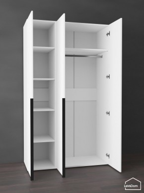 Шкаф Linnea MHR-3-1 2050х1200х510 (Белый-М 11.1.1) в Агрызе - agryz.mebel24.online | фото 4