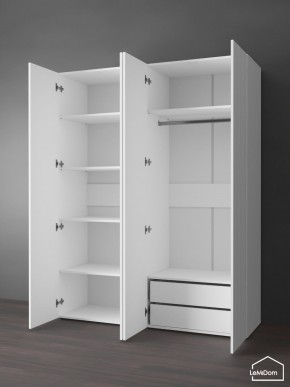 Шкаф Linnea MHR-4PO-2 2050х1600х510 (Белый-М 11.1.2) в Агрызе - agryz.mebel24.online | фото 5