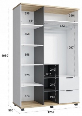 Шкаф платяной СкайЛайт СЛ-03К в Агрызе - agryz.mebel24.online | фото 5