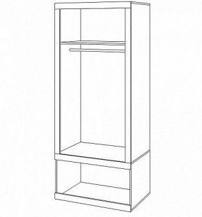 Шкаф платяной Toivo ШК90/60 Д в Агрызе - agryz.mebel24.online | фото 2