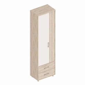ГРАФ Шкаф 2-х створчатый с 2 ящиками (перламутр) в Агрызе - agryz.mebel24.online | фото 1