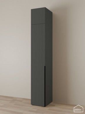 Шкаф с антресолью Linnea MHR-1A-2 2450х400х510 (Графит-М 11.1.25) в Агрызе - agryz.mebel24.online | фото