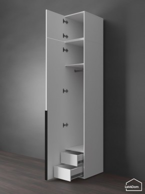Шкаф с антресолью Linnea MHR-1A-3 2450х400х510 (Белый-М 11.1.2) в Агрызе - agryz.mebel24.online | фото 6