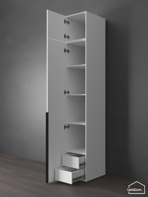 Шкаф с антресолью Linnea MHR-1A-4 2450х400х510 (Белый-М 11.1.2) в Агрызе - agryz.mebel24.online | фото 5