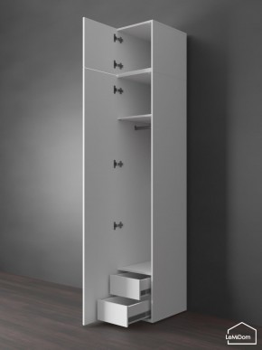 Шкаф с антресолью Linnea MHR-1POA-3 2450х400х510 (Белый-М 11.1.1) в Агрызе - agryz.mebel24.online | фото 6