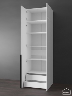 Шкаф с антресолью Linnea MHR-2A-4 2450х800х510 (Белый-М 11.1.1) в Агрызе - agryz.mebel24.online | фото 5