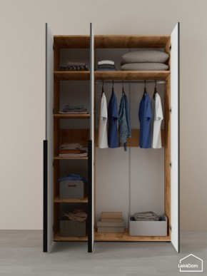 Шкаф с антресолью Linnea MHR-3A-1 2450х1200х510 (ДВ-М 11.1.25) в Агрызе - agryz.mebel24.online | фото 4