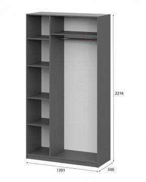 Шкаф ШК-5 (1200) Графит серый в Агрызе - agryz.mebel24.online | фото 5