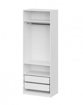 Шкаф ШК-5 + 2 полки + ящики (800) Белый текстурный в Агрызе - agryz.mebel24.online | фото 3