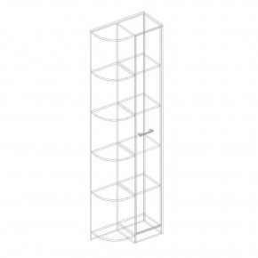 Шкаф-стеллаж "Милана" ЛЕВЫЙ в Агрызе - agryz.mebel24.online | фото 2