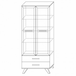 Шкаф-витрина 800 Вега Скандинавия в Агрызе - agryz.mebel24.online | фото 2