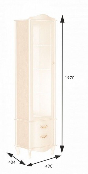 Шкаф-витрина Джульетта в Агрызе - agryz.mebel24.online | фото 2