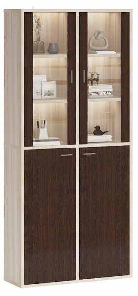 Шкаф-витрина Домино СУ(ш2в2)+2ФС+2ФГ в Агрызе - agryz.mebel24.online | фото 2