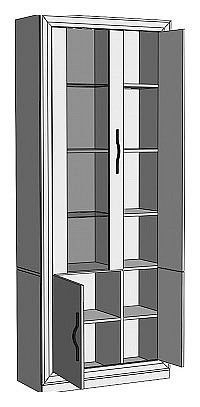 Шкаф-витрина Нобиле ШВтВ-ФСД-ФГК в Агрызе - agryz.mebel24.online | фото 2