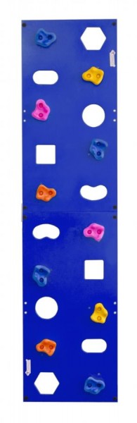 Скалодром пристенный (500*2000) стандарт ЭЛЬБРУС с отверстиями (10 шт. зацепов) цв.синий в Агрызе - agryz.mebel24.online | фото