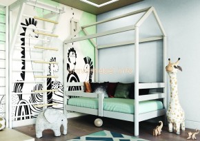 СКАЙ Кровать детская (Белый Античный) в Агрызе - agryz.mebel24.online | фото 2