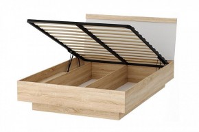 СОНАТА КРС-1400 Кровать с ПМ (дуб сонома/белый глянец) в Агрызе - agryz.mebel24.online | фото 2