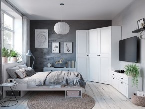 Спальня Софт (модульная) Белый/Эмаль белая F26 в Агрызе - agryz.mebel24.online | фото