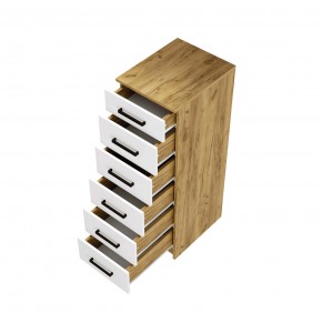 Спальный гарнитур Евро (модульный) Крафт/Белый в Агрызе - agryz.mebel24.online | фото 13