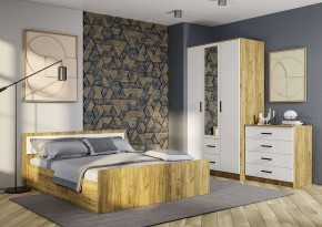 Спальный гарнитур Евро (модульный) Крафт/Белый в Агрызе - agryz.mebel24.online | фото 7