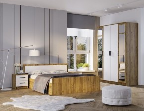 Спальный гарнитур Евро (модульный) Крафт/Белый в Агрызе - agryz.mebel24.online | фото 8