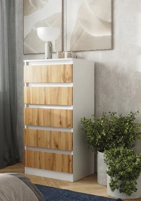 Спальный гарнитур Парус (Белый/Дуб Вотан) модульный в Агрызе - agryz.mebel24.online | фото 23