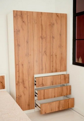 Спальный гарнитур Парус (Белый/Дуб Вотан) модульный в Агрызе - agryz.mebel24.online | фото 25