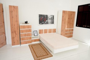 Спальный гарнитур Парус (Белый/Вотан) 1400 (Вариант-2) в Агрызе - agryz.mebel24.online | фото