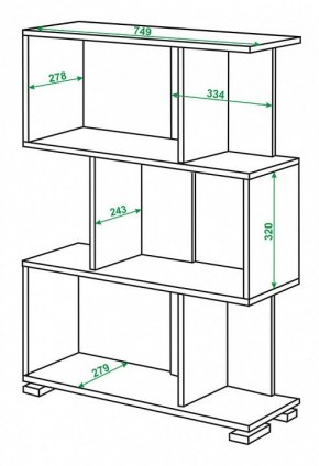 Стеллаж Домино нельсон СЛ-5-3 в Агрызе - agryz.mebel24.online | фото 2