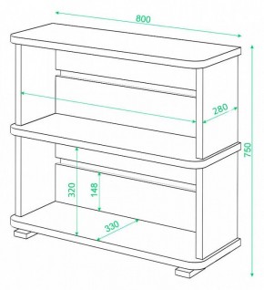 Стеллаж Домино СБ-25/2 в Агрызе - agryz.mebel24.online | фото 3