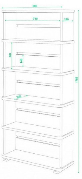 Стеллаж Домино СБ-25/5 в Агрызе - agryz.mebel24.online | фото 2