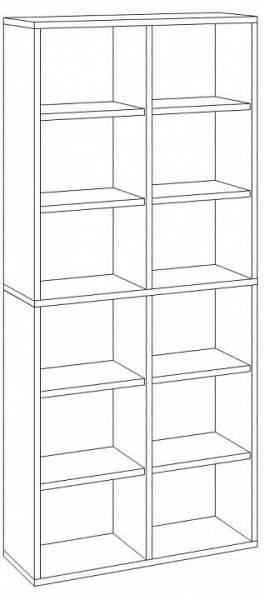 Стеллаж Домино СУ(ш2в2) в Агрызе - agryz.mebel24.online | фото 3