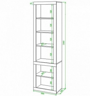 Стеллаж комбинированный Toivo ВтВ в Агрызе - agryz.mebel24.online | фото 2