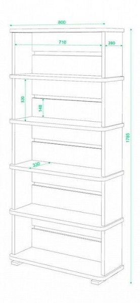 Стеллаж СБ-25/5 в Агрызе - agryz.mebel24.online | фото 2
