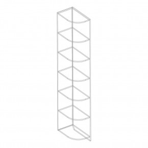 НАОМИ Стеллаж угловой в Агрызе - agryz.mebel24.online | фото 3