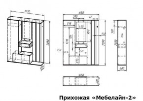 Стенка для прихожей Мебелайн-2 в Агрызе - agryz.mebel24.online | фото 3