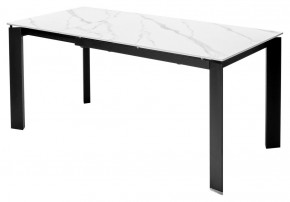 Стол CORNER 120 MATT WHITE MARBLE SOLID CERAMIC / BLACK, ®DISAUR в Агрызе - agryz.mebel24.online | фото 6