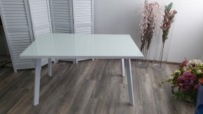 Стол ФИН 140 Белый, стекло/ Белый каркас М-City в Агрызе - agryz.mebel24.online | фото 9