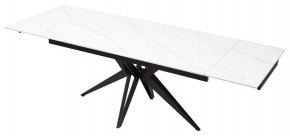 Стол FORIO 160 MATT WHITE MARBLE SOLID CERAMIC / BLACK, ®DISAUR в Агрызе - agryz.mebel24.online | фото 6