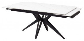 Стол FORIO 160 MATT WHITE MARBLE SOLID CERAMIC / BLACK, ®DISAUR в Агрызе - agryz.mebel24.online | фото 7