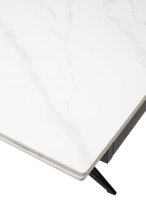Стол FORIO 160 MATT WHITE MARBLE SOLID CERAMIC / BLACK, ®DISAUR в Агрызе - agryz.mebel24.online | фото 9
